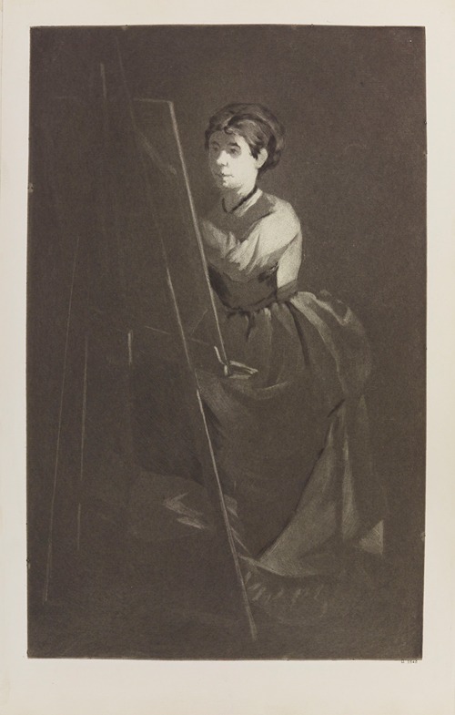 Jeune femme au chevalet