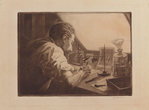 L’auteur au travail