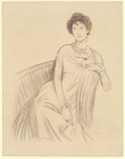 Femme assise, de face