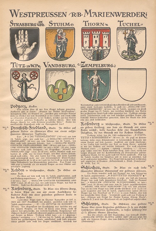 Die Wappen und Siegel der deutschen Stadte, Flecken und Dorfer Pl.12