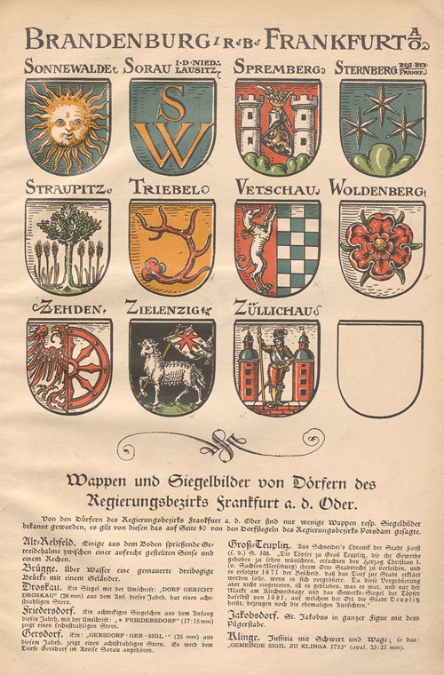 Die Wappen und Siegel der deutschen Stadte, Flecken und Dorfer Pl.20