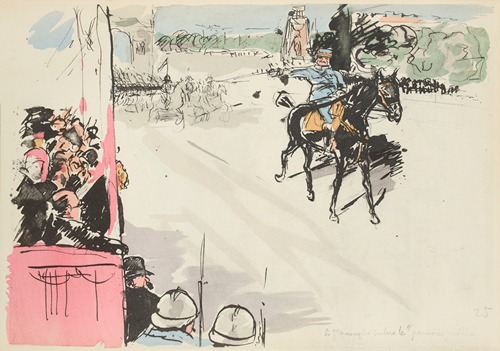 Défilé du 14 juillet 1919 Le général Mangin salue le ‘pouvoir public’