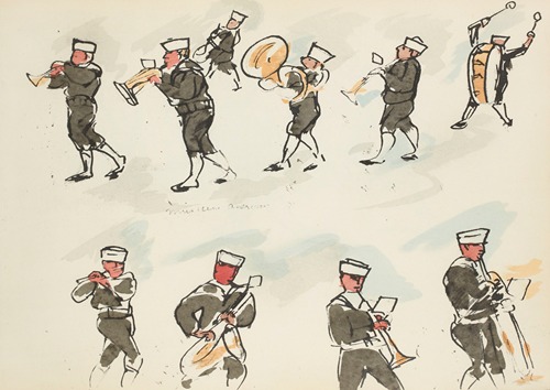 Défilé du 14 juillet 1919 Musiciens américains