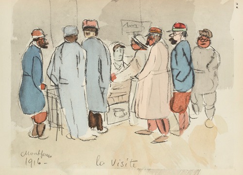 La visite, Montferrand, 1916