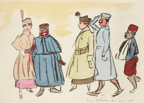 Paris, les boulevards, avril 1915