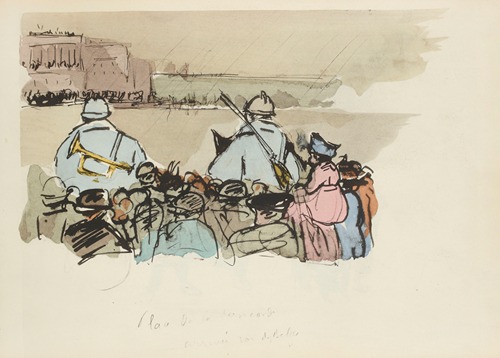 Place de la Concorde, arrivée du roi des Belges