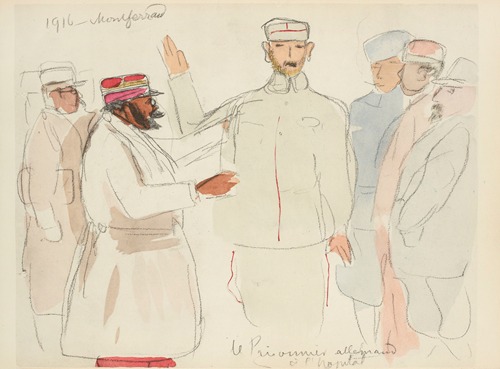 Un prisonnier allemand à l’hôpital, Montferrand 1916