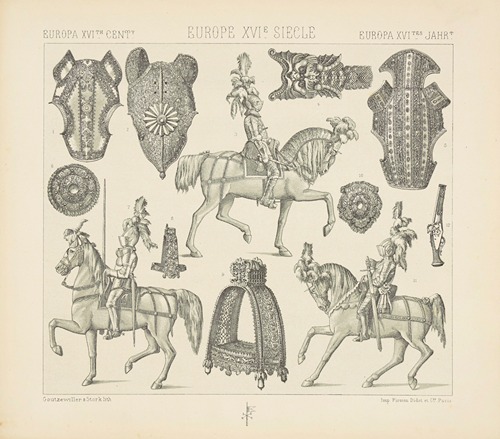 Armures equestres – pieces detachees du harnais du cheval de guerre