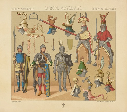 Costumes de guerre, de joute et de tournoi – les hauts cimiers