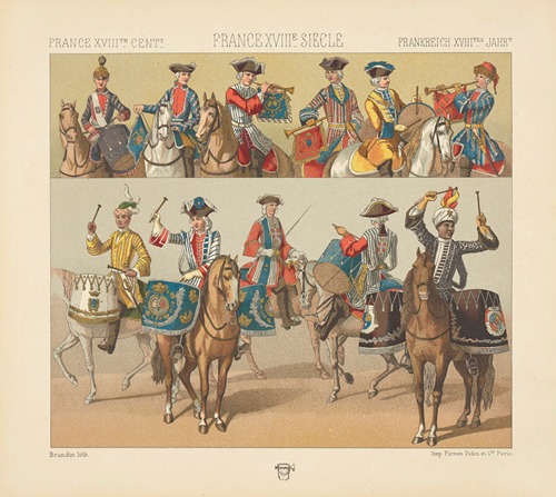 Costumes militaires, musique de la cavalerie