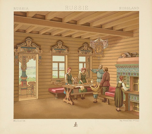Interieur de la maison d’habitation
