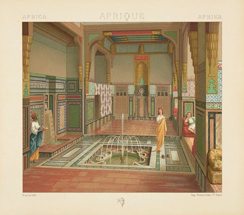 Intérieur de l’habitation riche au Caire