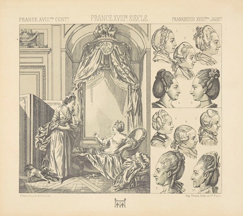 Le bain – perruques de femmes et d’enfants