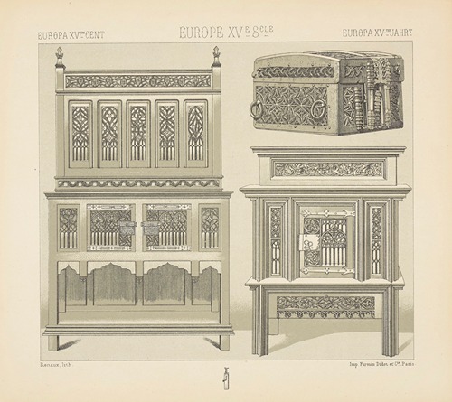 Mobilier d’apparat – credences, coffres
