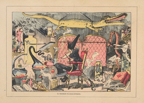 Le laboratoire du savant alchimiste