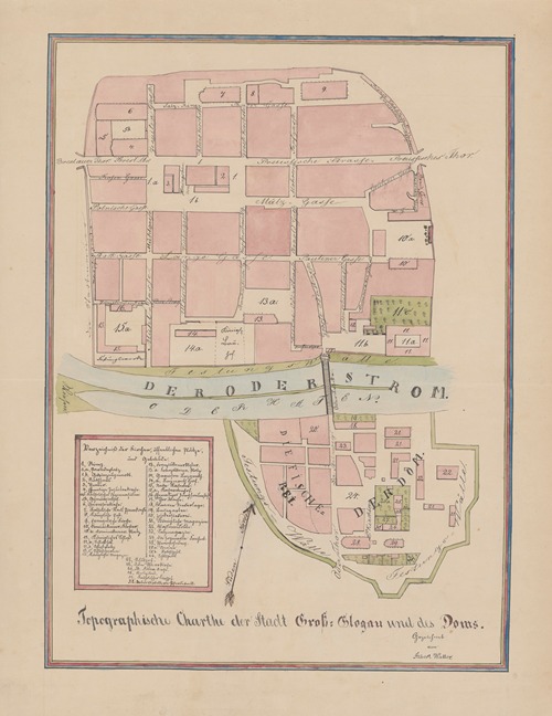 Atlas befindlichen Karten, gezeichnet von Seminaristen Pl.19