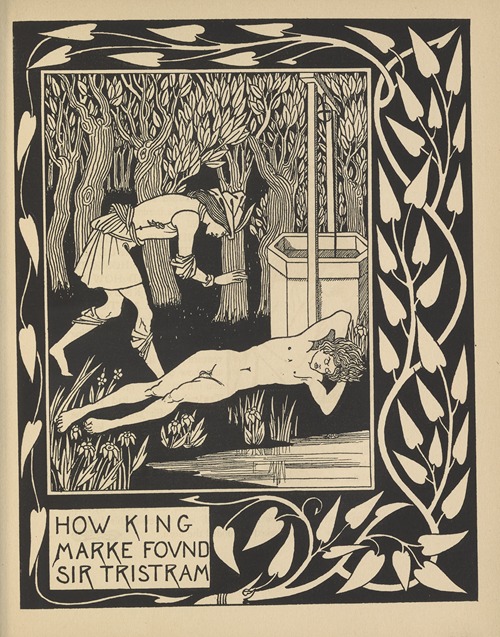 How King Mark found Sir Tristram sleeping