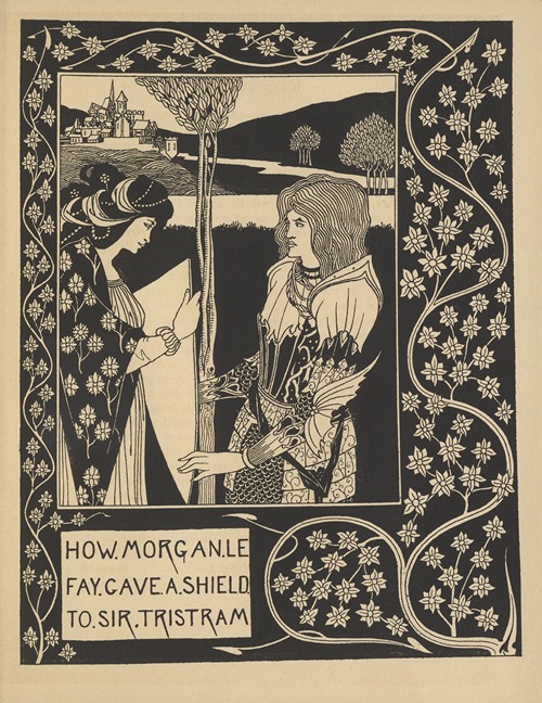 How Morgan Le Fay gave a shield To Sir Tristram
