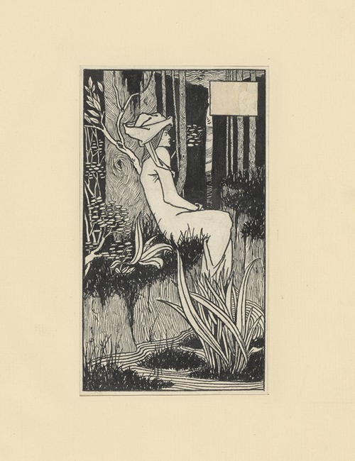 Illustrations by Aubrey Beardsley for King Arthur Pl.01