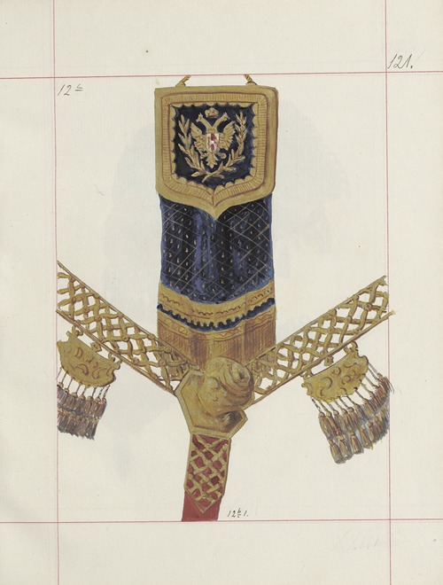 Broń zaczepna i odporna w Polsce. T. 3, Rynsztunki, broń palna, rzędy Pl.105
