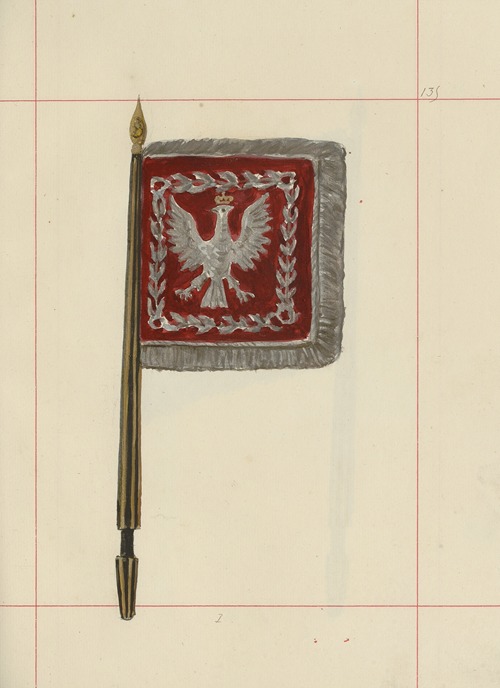 Broń zaczepna i odporna w Polsce. T. 4, Pasy lite, ozdoby, chorągwie i proporce Pl.116