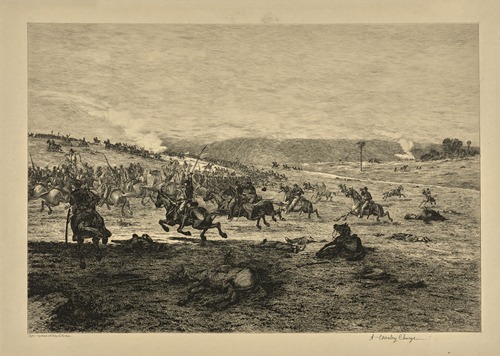 A cavalry charge.