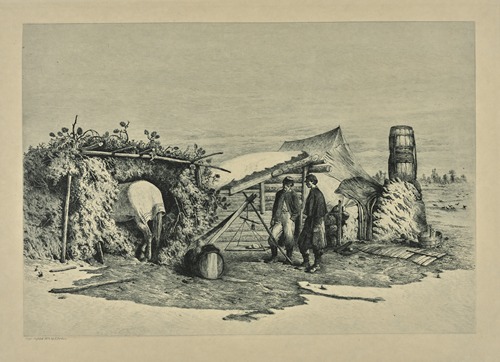 The commissary’s quarters in winter camp