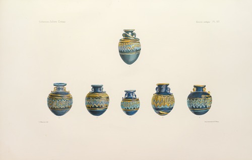 Collection Julien Gréau. Verrerie antique, émaillerie et poterie appartenant à M. John Pierpont Morgan Pl.13