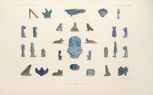 Collection Julien Gréau. Verrerie antique, émaillerie et poterie appartenant à M. John Pierpont Morgan Pl.36