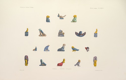 Collection Julien Gréau. Verrerie antique, émaillerie et poterie appartenant à M. John Pierpont Morgan Pl.37