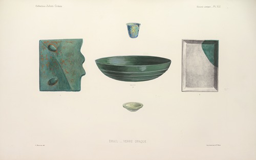 Collection Julien Gréau. Verrerie antique, émaillerie et poterie appartenant à M. John Pierpont Morgan Pl.43