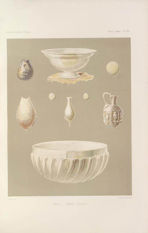 Collection Julien Gréau. Verrerie antique, émaillerie et poterie appartenant à M. John Pierpont Morgan Pl.46