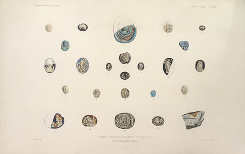 Collection Julien Gréau. Verrerie antique, émaillerie et poterie appartenant à M. John Pierpont Morgan Pl.57