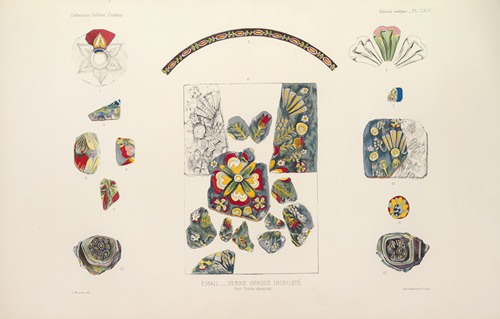 Collection Julien Gréau. Verrerie antique, émaillerie et poterie appartenant à M. John Pierpont Morgan Pl.65