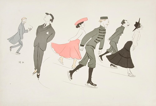 A scene from the ice rink