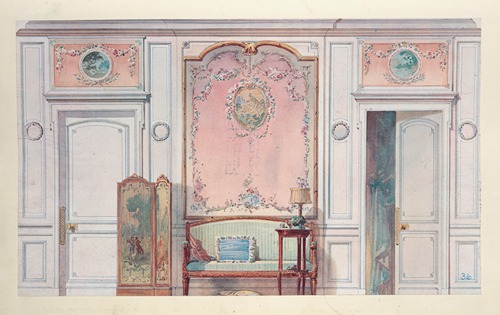 Boudoir cabinet de toilette Louis XVI….