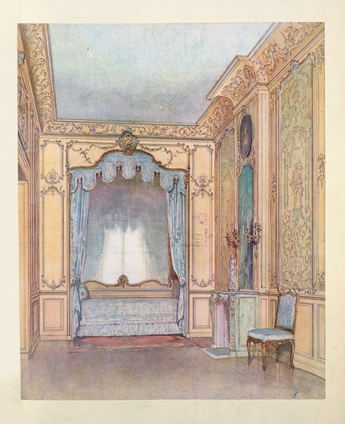 Chambre a coucher composée d’aprés celle de Ninon de Lenclos….