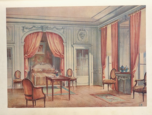 Chambre a coucher, inspirée d’une gravure de Gravelot….