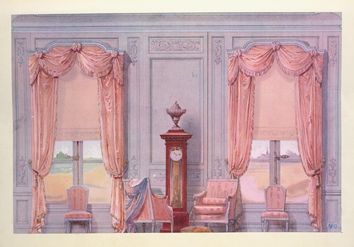Décor des fenêtres du salon d’attente….