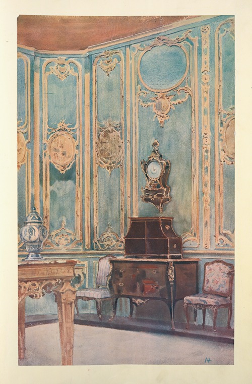 Étude d’aprés la reconstitution d’une partie du salon….