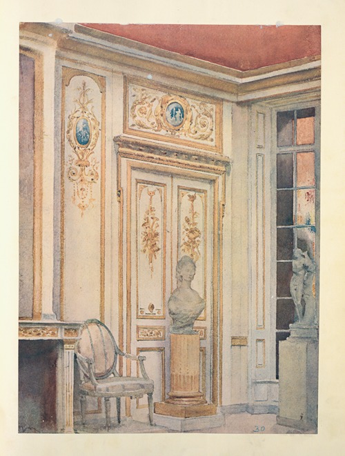 Étude d’une fragment du salon Louis XVI….