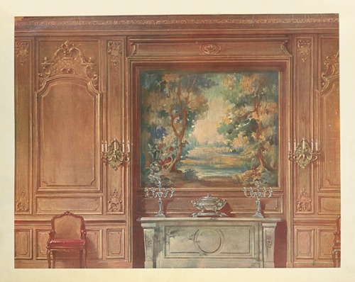 Salle a manger Louis XIV. Vue géométrale.