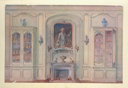 Salle a manger Louis XV, montrant la niche….