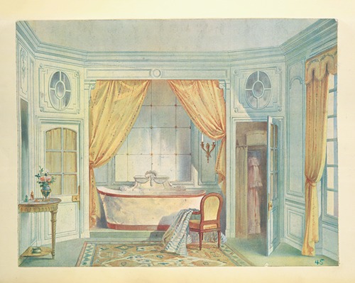 Salle de bains Louis XVI….
