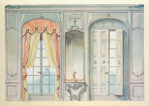 Salon Louis XV. Face des fenêtres don¿t l’une montre….