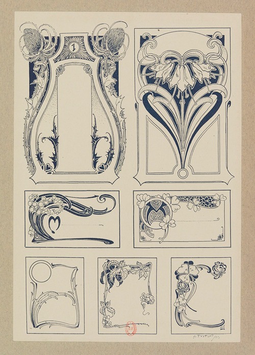 Compositions ornementales pour le cuir et la pyrogravure Pl.02
