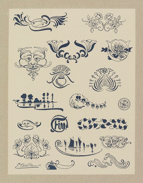 Compositions ornementales pour le cuir et la pyrogravure Pl.08