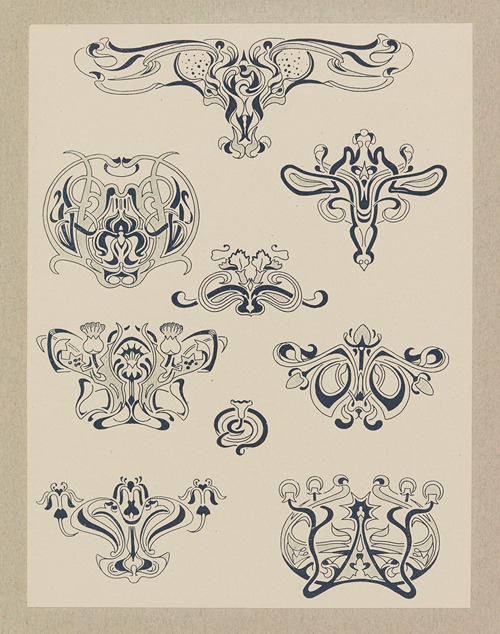 Compositions ornementales pour le cuir et la pyrogravure Pl.23