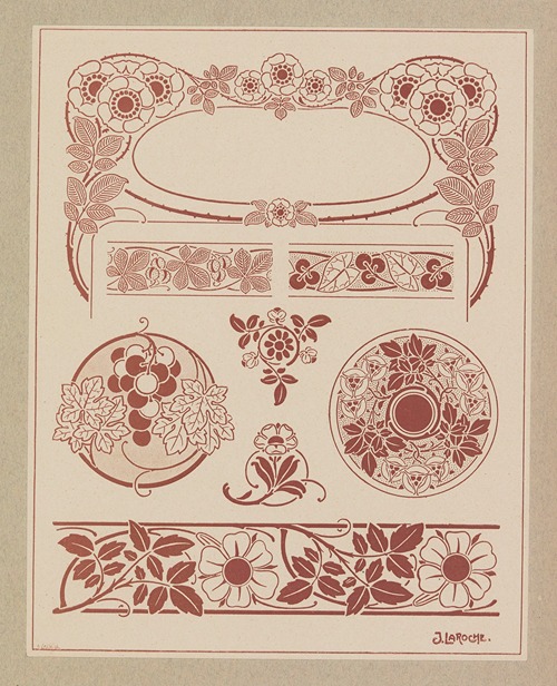 Compositions ornementales pour le cuir et la pyrogravure Pl.27