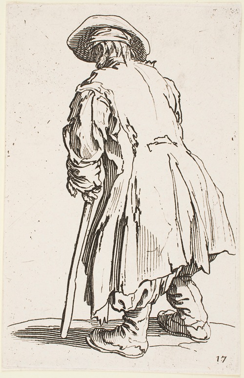 The Old Beggar with One Crutch